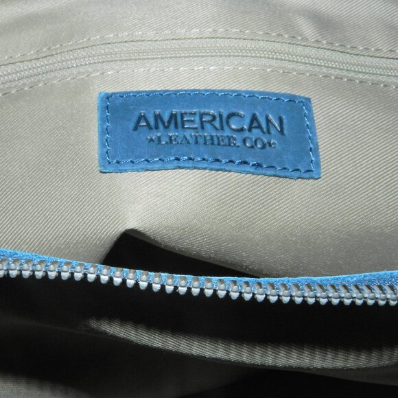 American Leather Liberty Shopper Shoulder Bag HTF Midnight Blue 🆕 FAST😮‍💨⚡🚚 - Picture 7 of 15